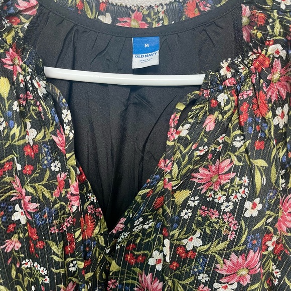 Old Navy Shimmery Floral Patterned Dress - Picture 4 of 9